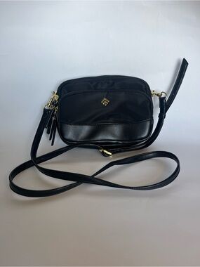 Allancia Black Crossbody Small Bag with Gold Accents 5.5*8 in
